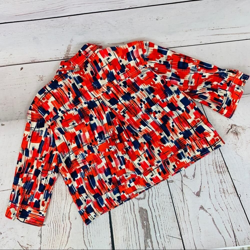 Ruby Rd. Multicolor jacket 3/4 sleeves - Picture 4 of 6